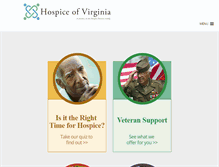 Tablet Screenshot of hospiceofvirginia.com